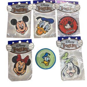 Disney Treasures Mickey & Friends Embroidered Patches Set Of 6